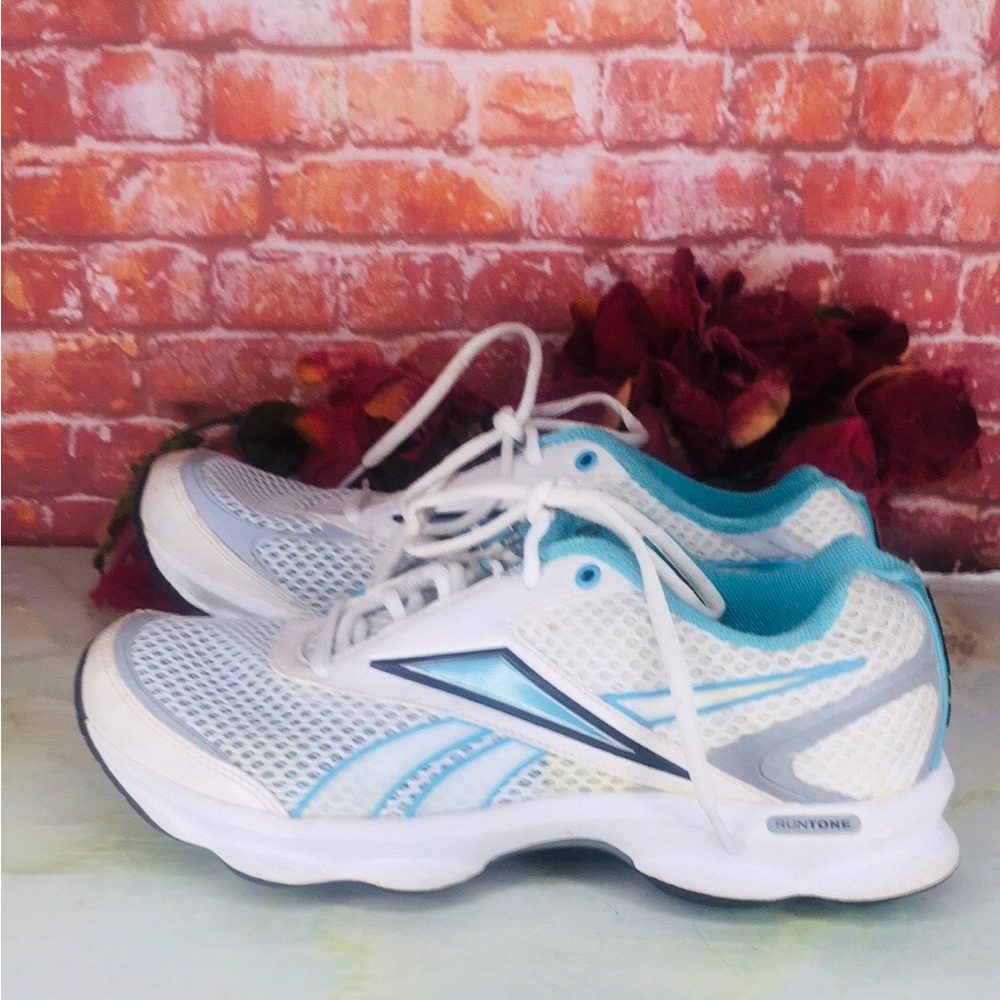 Reebok Runtone Blue and White Sneakers